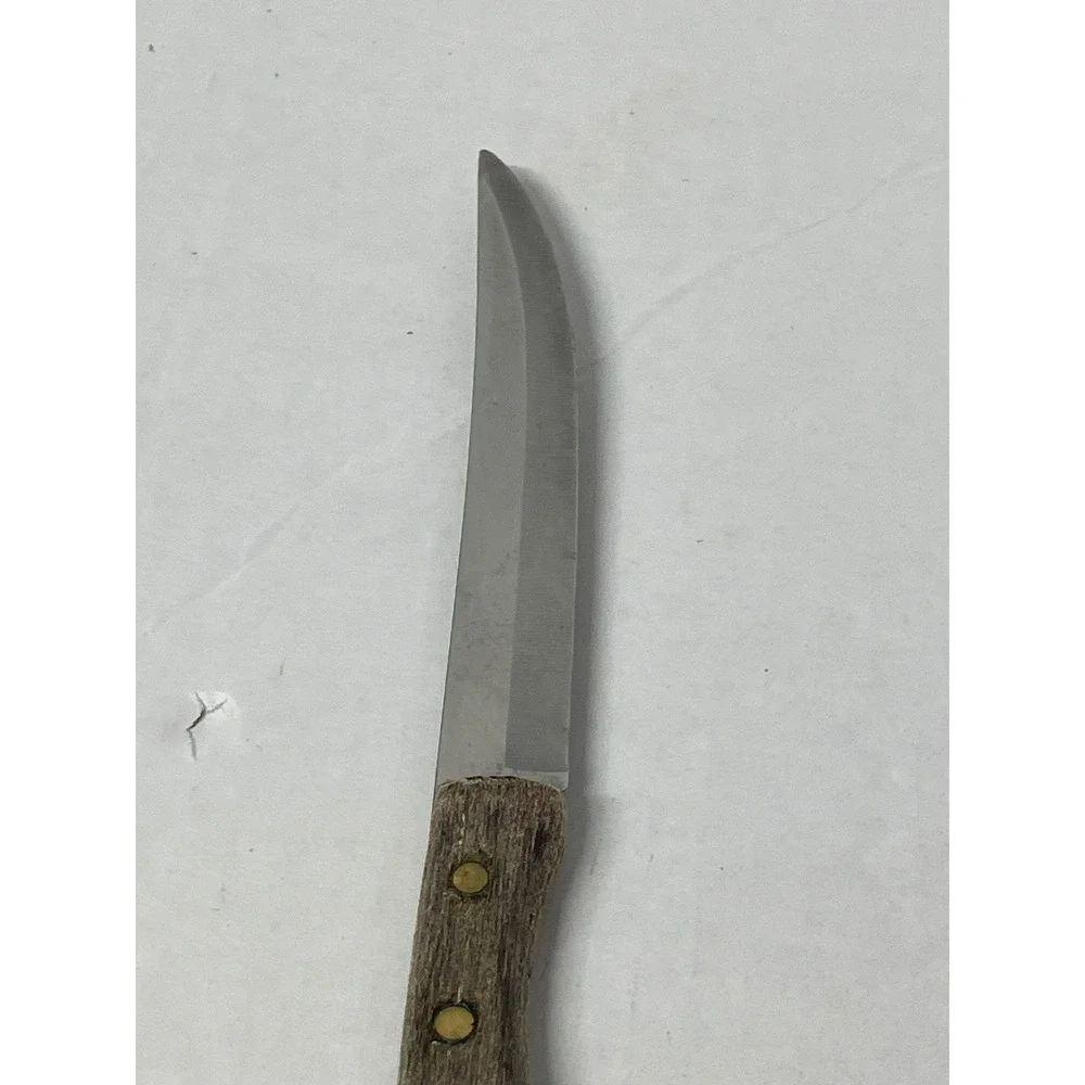 Ekco‎ Vanadium Stainless Steel Steak Knife Wood Handle Made in USA